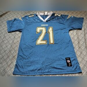 San Diego Chargers Ladainian Tomlinson Jersey Powder Blue Size XL Youth (18-20)